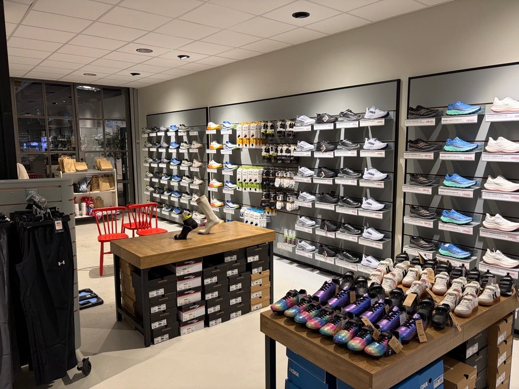 Skovägg med löparskor i General Sports